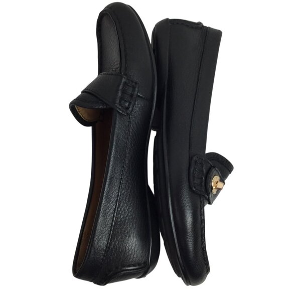 Coach Flash A9375 Womens 6B Slip On Soft Leather Loafers Black - Picture 4 of 10